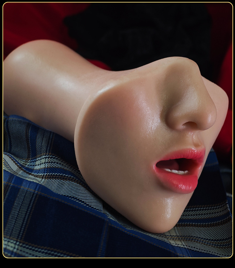 Male Silicone Realistic Masturbator Cup, Manual Control, Flesh Tone — detail image 41