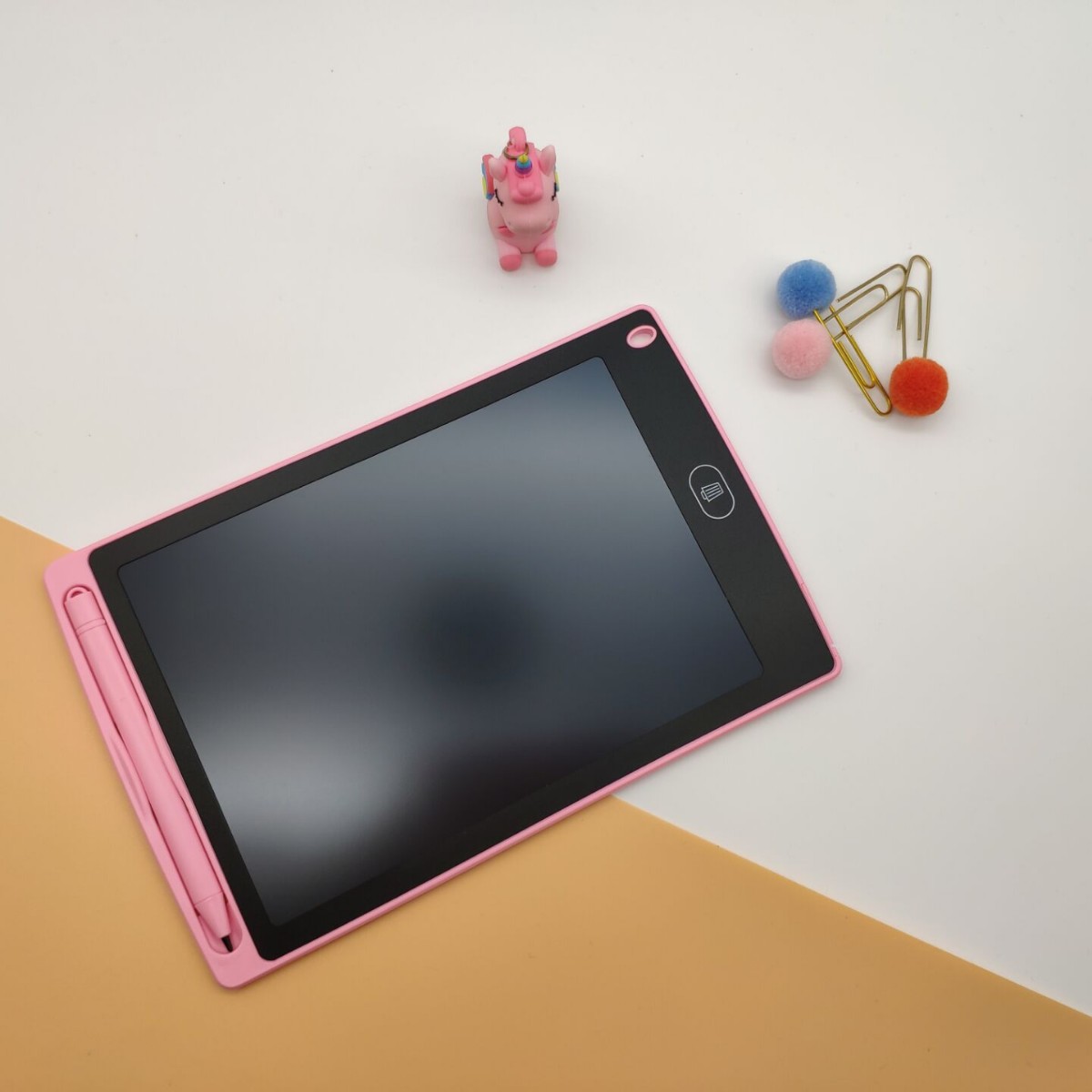 Tablero de escritura LCD de 12 pulgadas LCD tablero de escritura de los niños tablero de graffiti tablero de pizarra pequeña pizarra mensaje práctica palabra color escritura