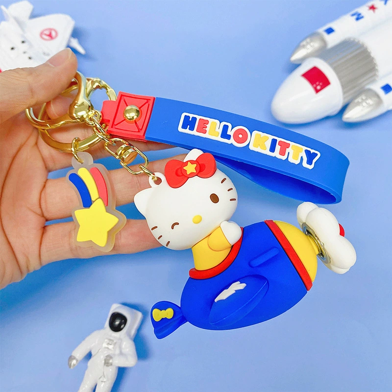 Sanrio, оригинальный мультяшный брелок, для автомобильных ключей, подвеска, аксессуар, высококачественный стиль
