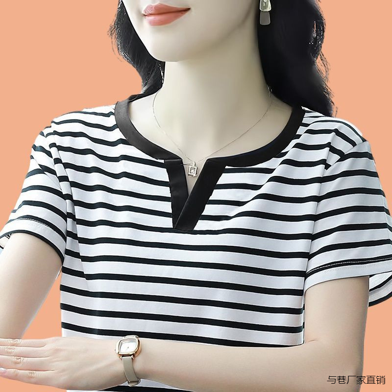 小さな襟のデザイン、ファッショナブルでエレガントな女性用純綿半袖シャツ、2025年夏の新しいスタイル、ゆったり、多用途、外国風、小と路|undefined