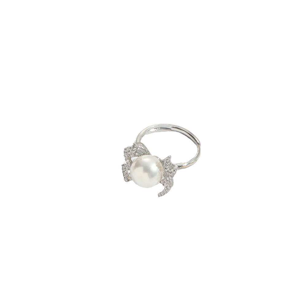 Anello aperto cuban retrò squisito con design a fiocco artistico_voghion.com