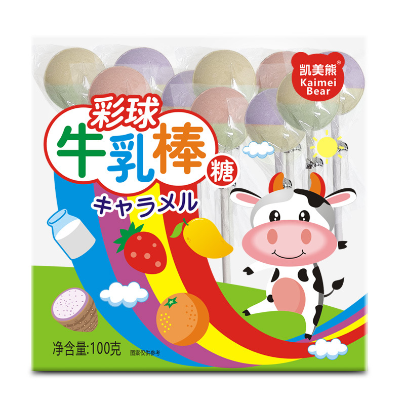 100g colored ball milk sticks (about 10 sticks)