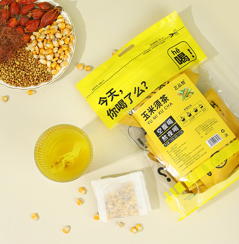 Corn Silk Tea Bags Yu Mi Xu 8g x 15 Teabags Sugar Free Herbal Tea with Tartary Buckwheat and Gardenia overview