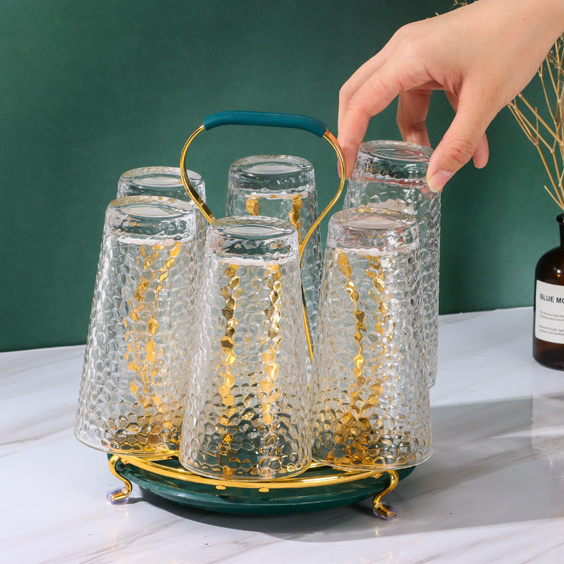 水杯架金屬倒掛瀝水杯子收納置物架家用玻璃杯收納架客廳茶杯托盤