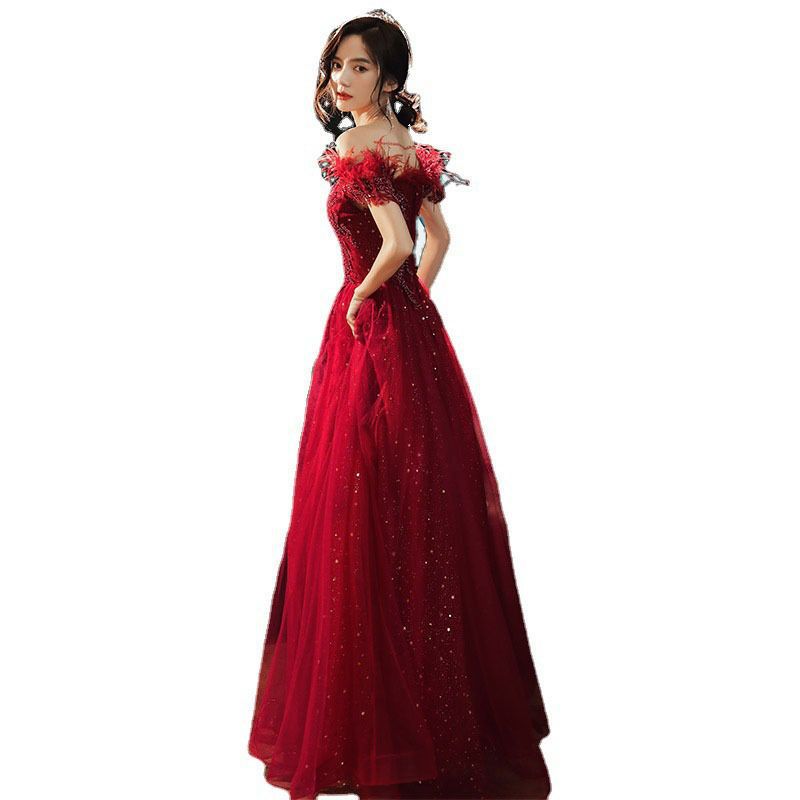 Vestido de novia rojo para la novia, nuevo estilo 2026, vestido de compromiso, vestido de fiesta, elegante vestido largo de verano. image 5