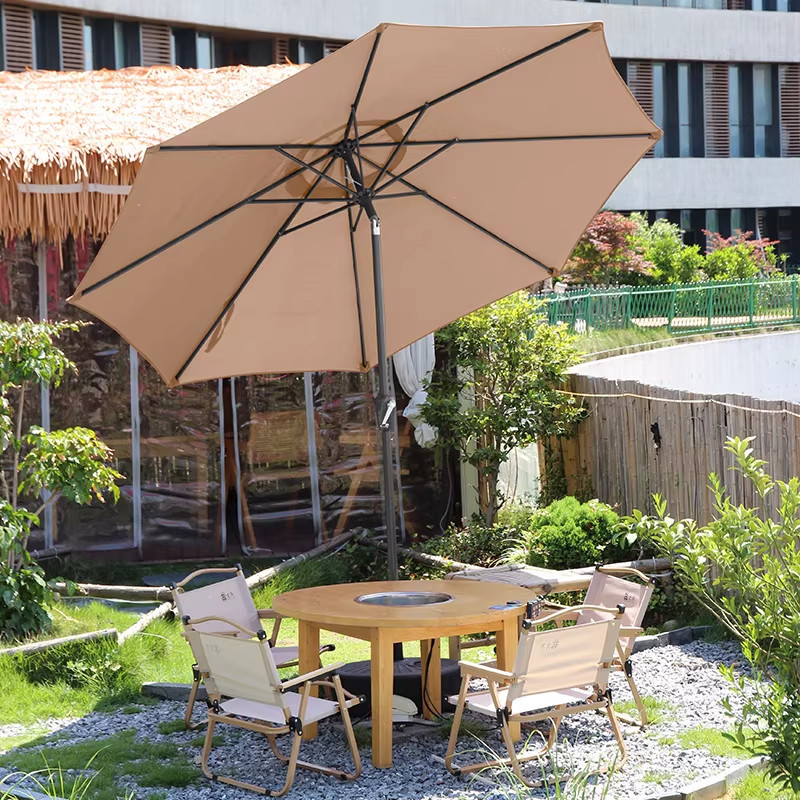 Sombrilla de Protección Solar para Exteriores, Parasol Grande para Publicidad, Sombrilla de Centro para Puestos, Sombrilla Impermeable para Patio, Sombrilla Romana para Balcón