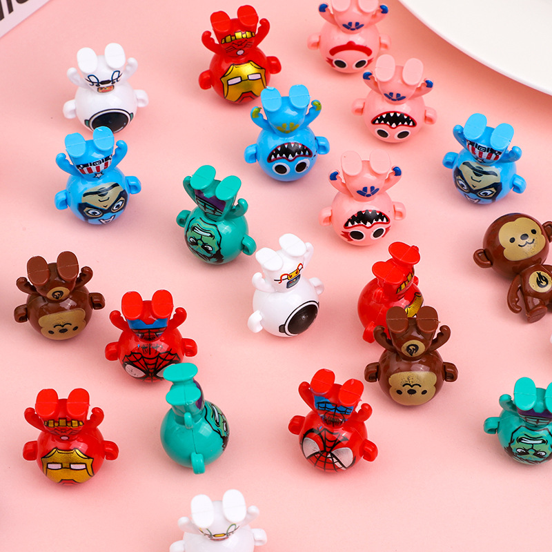 Mini vaso invertido juguete de dibujos animados los niños educativos escritorio juego kindergarten push actividad regalo