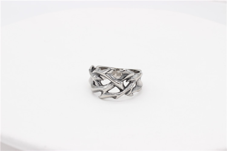 Rings Classification Retro Solid Color Titanium Steel Men's Rings