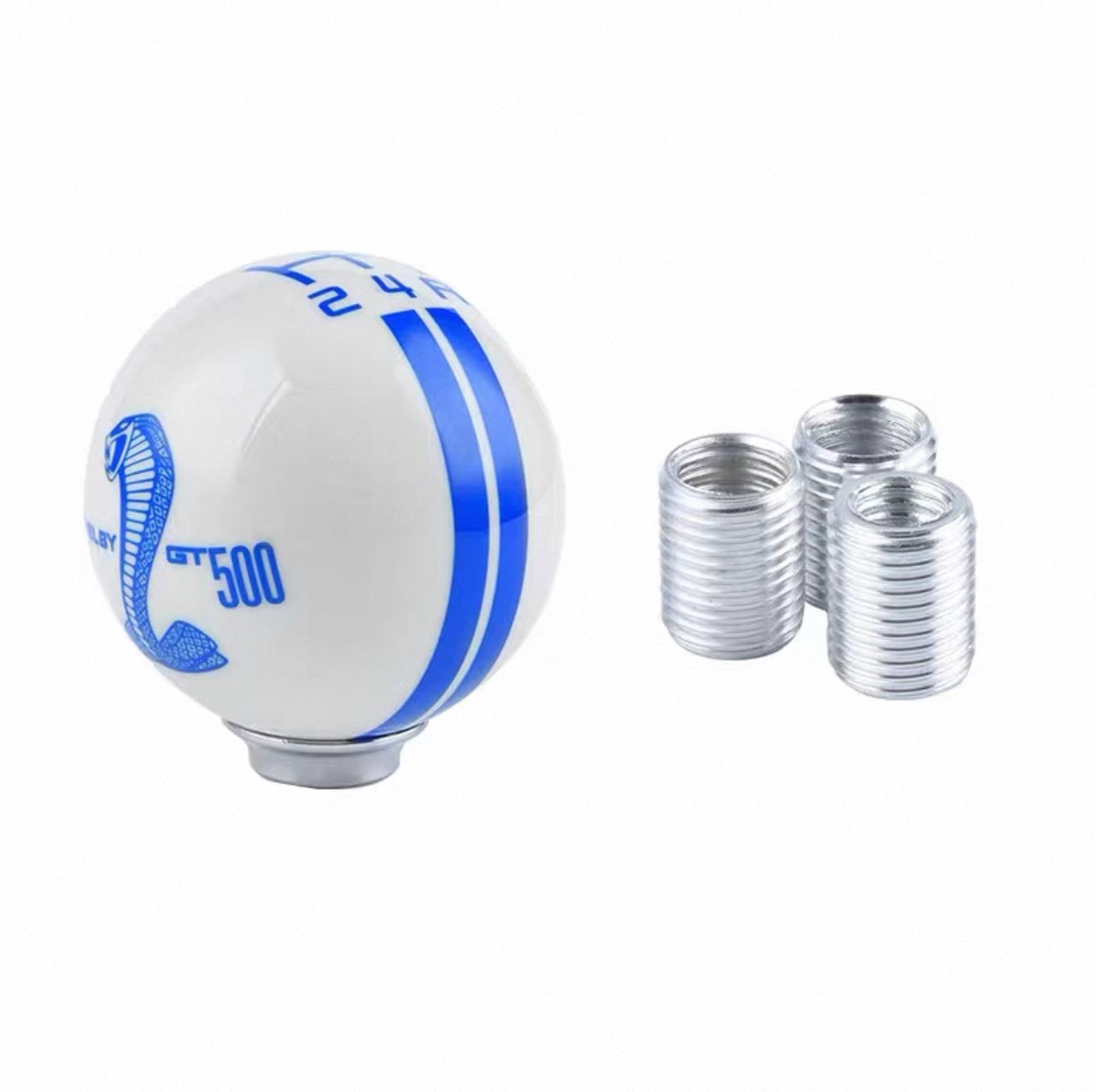 Car Modification with Gear Shift Lever, Black Mustang 5-Speed Spherical Manual Gear Shift Knob