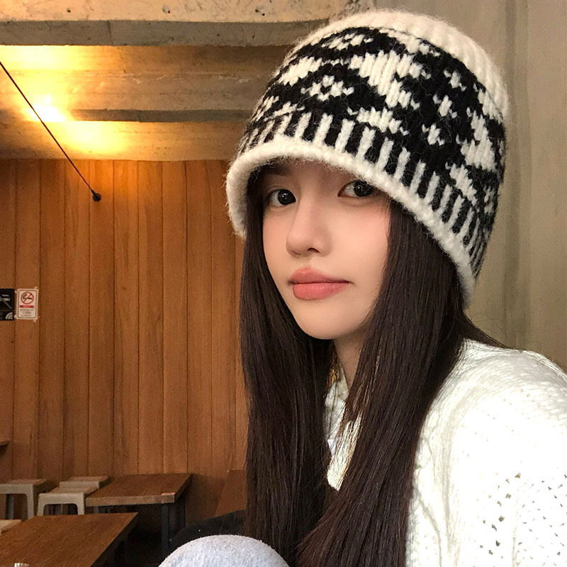 春夏薄款手工编针织帽女镂空钩花毛线帽甜美文艺显脸小包头堆堆帽|undefined