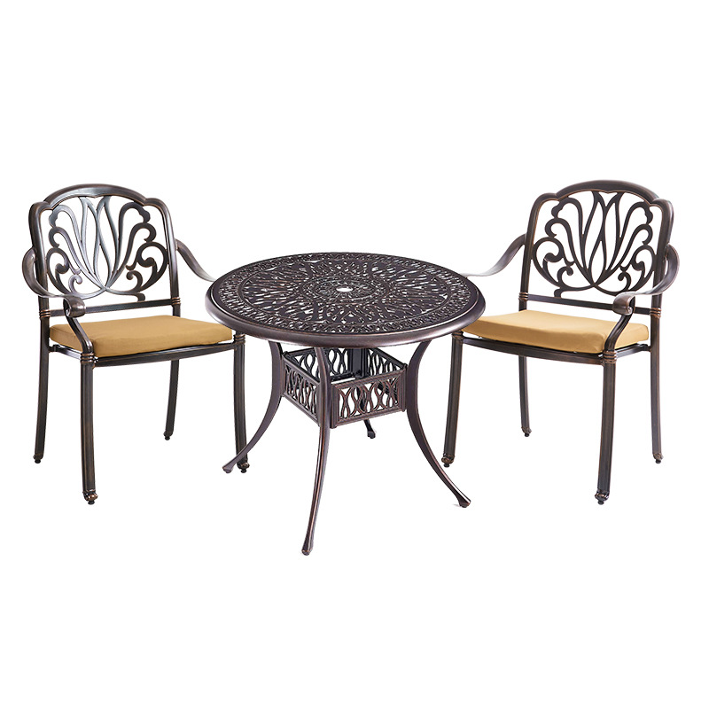 2 sillas + 1 mesa Elizabeth: 90 de diámetro