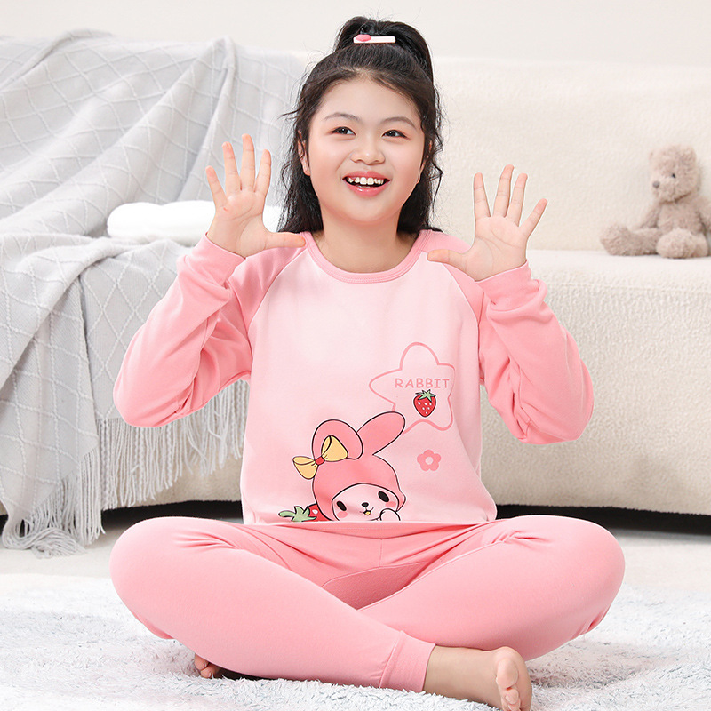 胖童纯棉秋衣秋裤大童青少年棉毛衫学生加肥保暖内衣套装秋冬睡衣|undefined