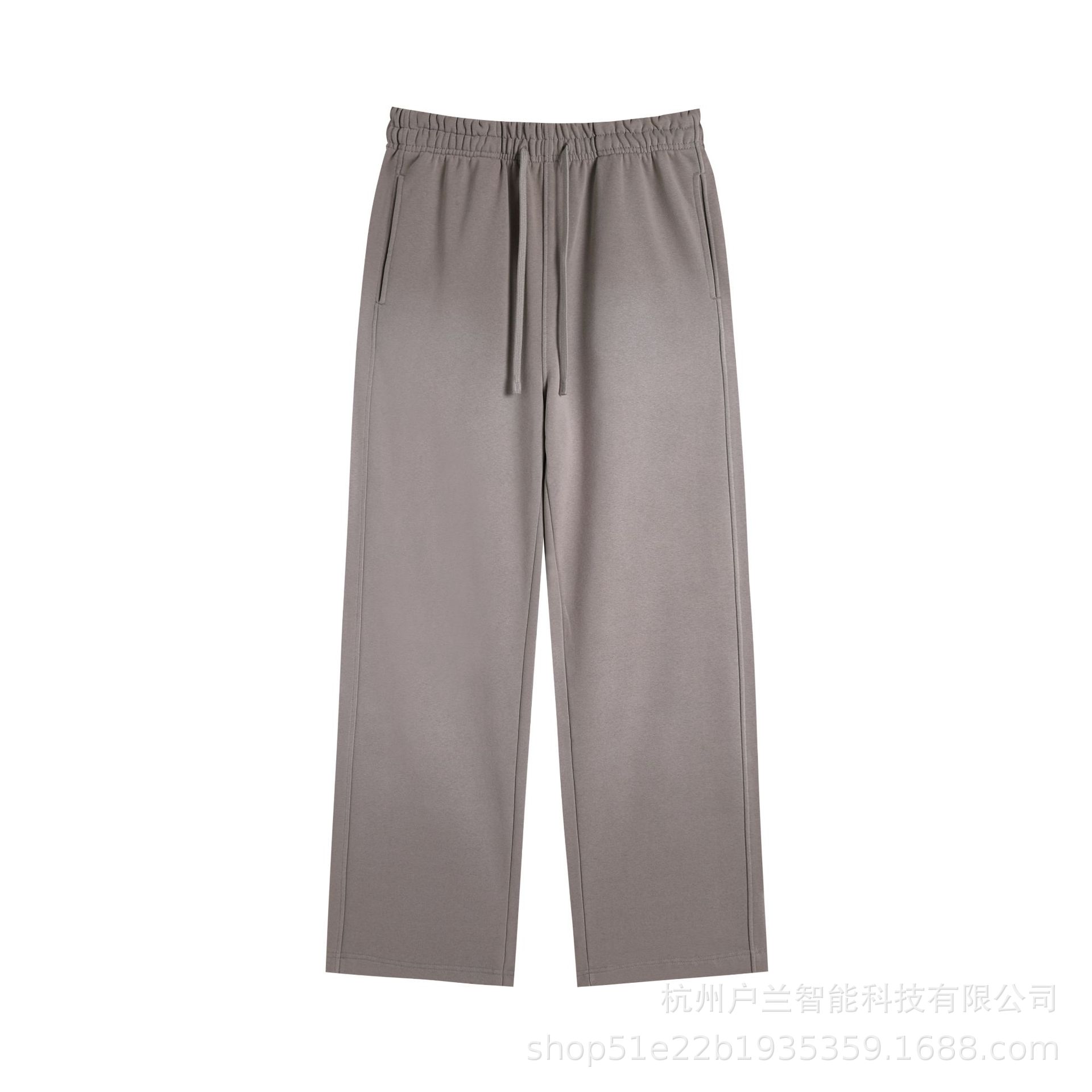 400g brushed distressed gradient sweatpants cigarette ash
