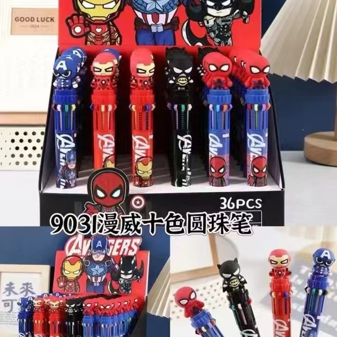 Caricatura de lápiz de silicona lápiz de 10 colores lápiz de bola conejo azul diy10 lápiz de color lápiz de escritura de estudiantes premios