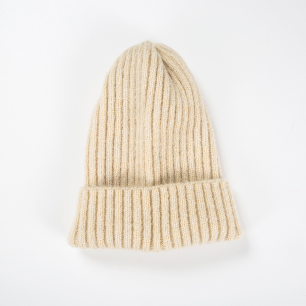 38g Weight Housewarming, Anniversary, Business, Wedding, Outdoor, Travel, Birthday, Festival, Sports, Shopping Occasion Solid Color Pattern Unisex Gender Korean Style Style Khaki, Grey, Beige, Pink, Purple, Red, Green, Blue, Wine Red, Camel, Yellow, Black Color One Size Size Korean Knitted Hat Autumn And Winter Warmth Fashion Striped Woolen Hat Solid Color Flanging Hedging Cold Hat 10