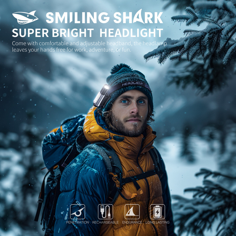 Outdoor lighting ultra-bright flashlight headlamp