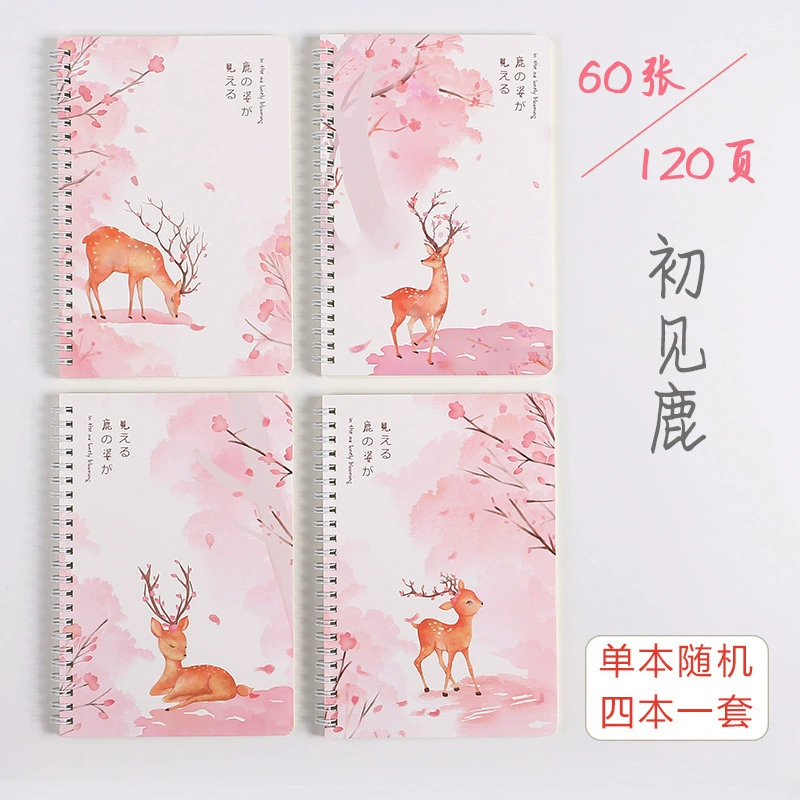 [A5简约车线本线圈本笔记本护眼纸记事本无碳复写联单印刷]