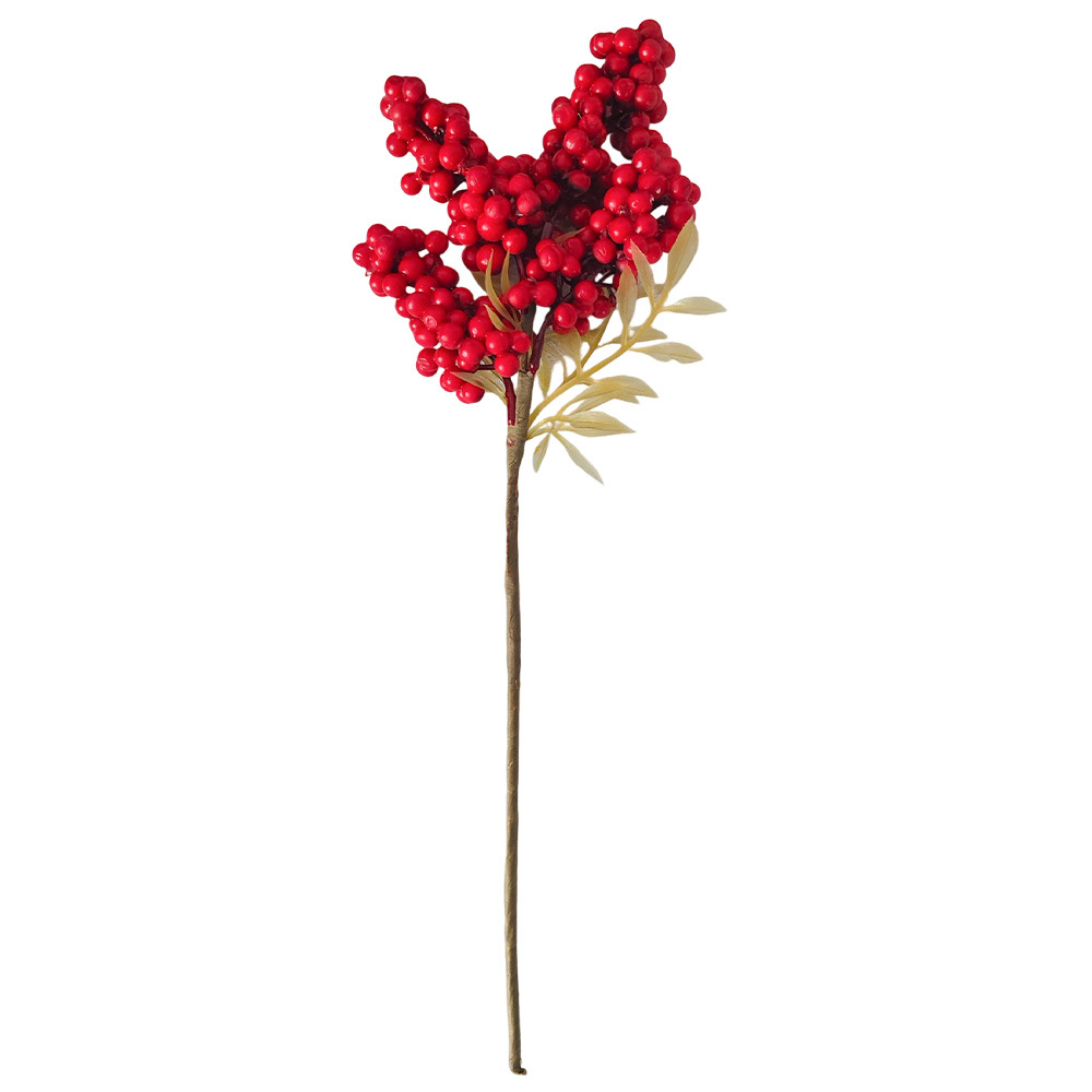 Navidad Bayas Año Nuevo Accesorios de barril DIY Navidad Decoración de interiores Flor Amazonas atmósfera transfronteriza