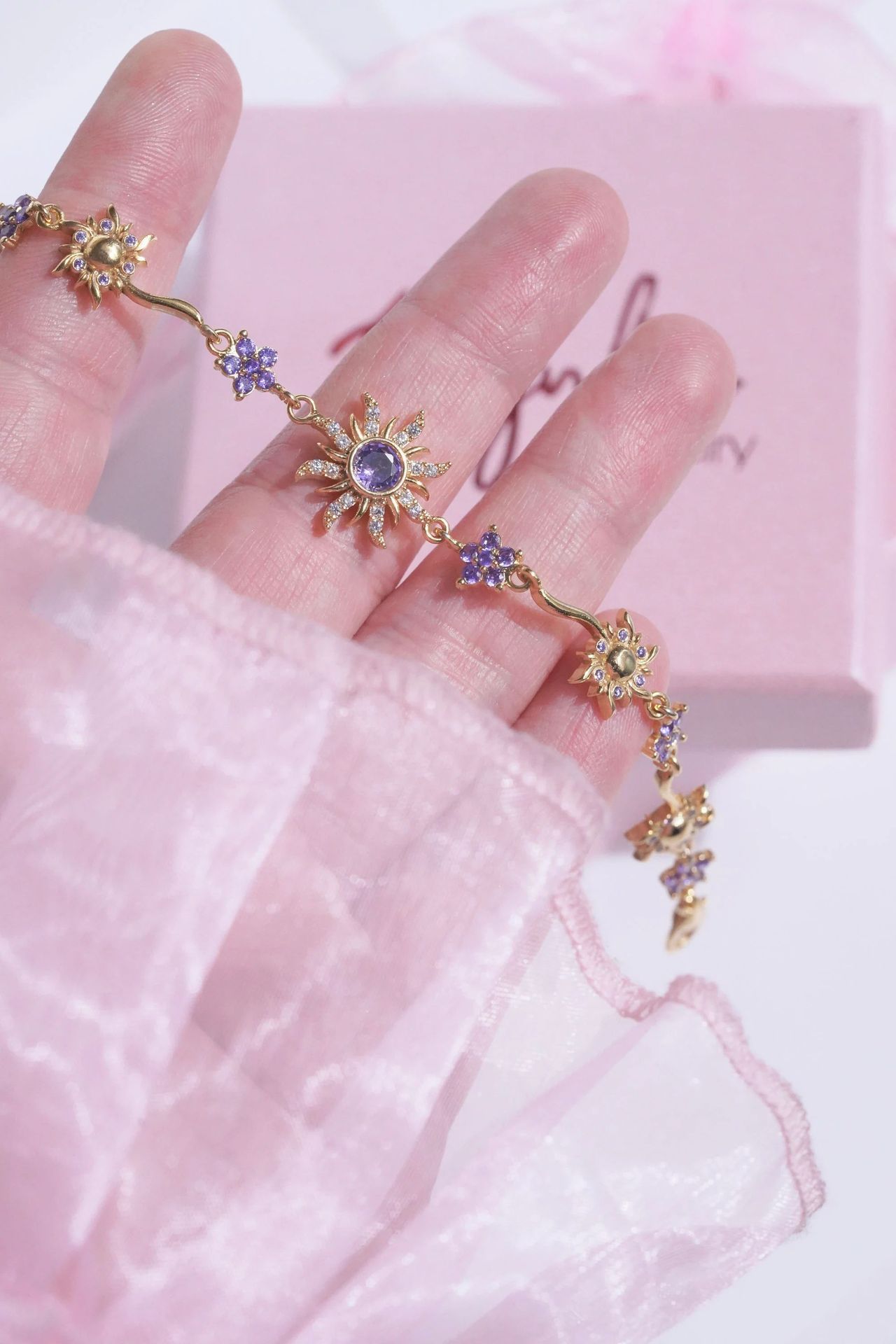 Sun, Flower Pattern Women's Gender Wholesale Jewelry Vacation Classic Style Flower Copper Plating Bracelets