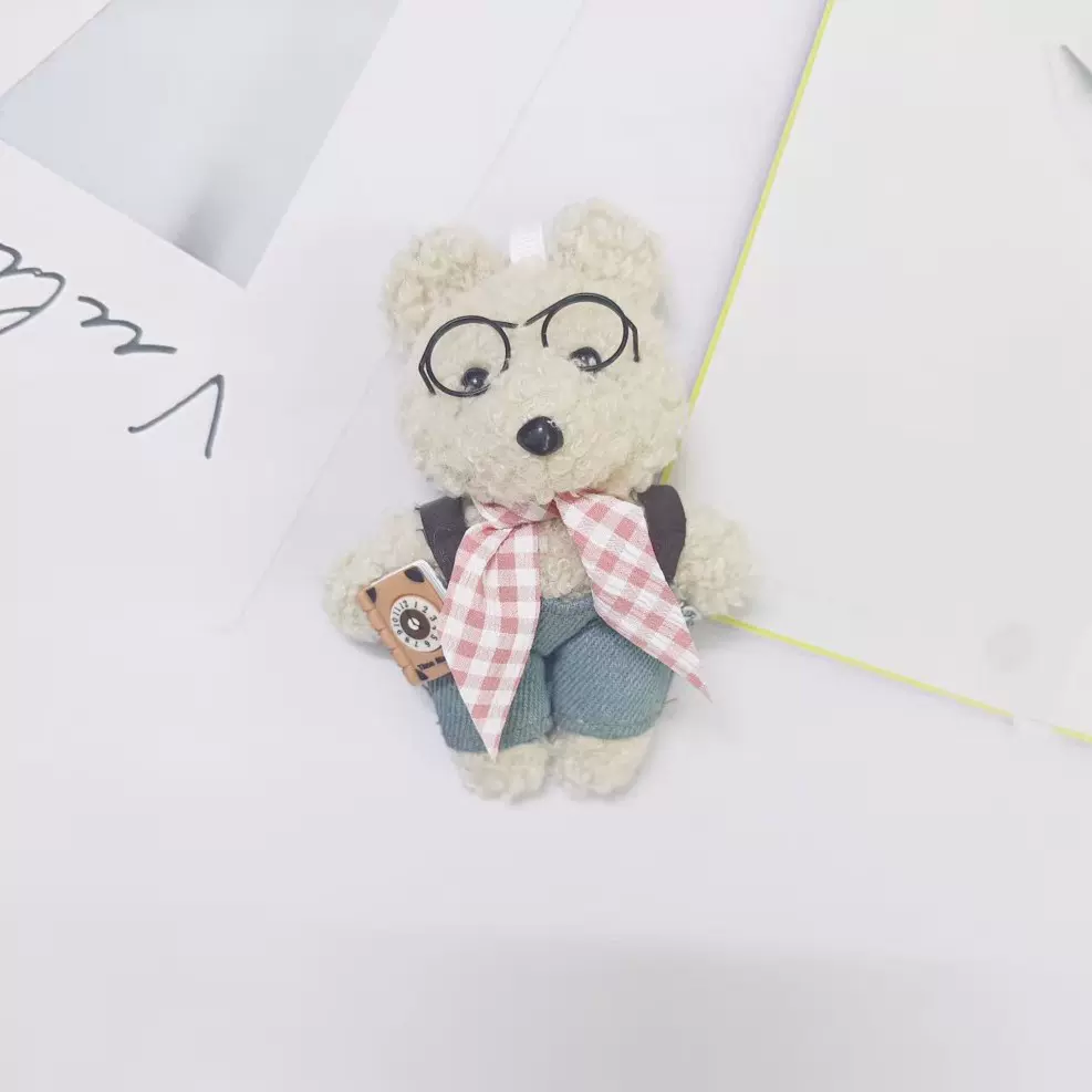 最近卡通毛绒DIY可爱小熊娃娃公仔毛毛少女立体网红韩版ins批发