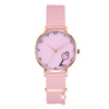 Fuchsia watch, cartoon pendant, quartz watches, simple and elegant design, wholesale