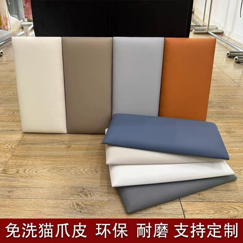 Мягкая настенная наклейка на татами, устойчивая к царапинам кошек, для детского самоклеящегося изголовья с защитой от столкновений.