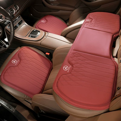 Waist support | Cushion and Lumbar Support - model-b-volcano-red-mercedes-benz-front-and-rear-seat-cushions-three-piece-set