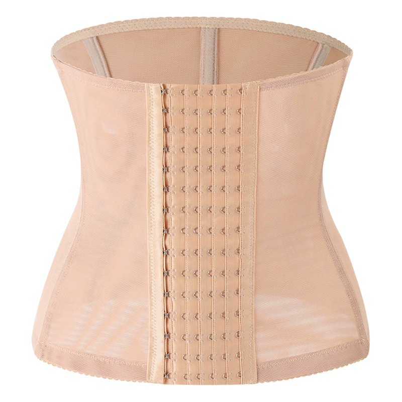 Европейский и американский двухслойный усиленный спортивный пластиковый пояс для формирования талии, 7 стальных костей, шестибортный пояс для формирования талии больших размеров