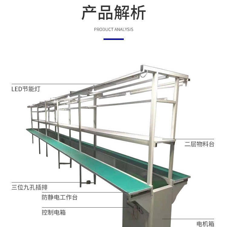 メーカーベルトライン作業場生産ライン二国間ベルト引き工業ライン包装フラットコンベア線|undefined