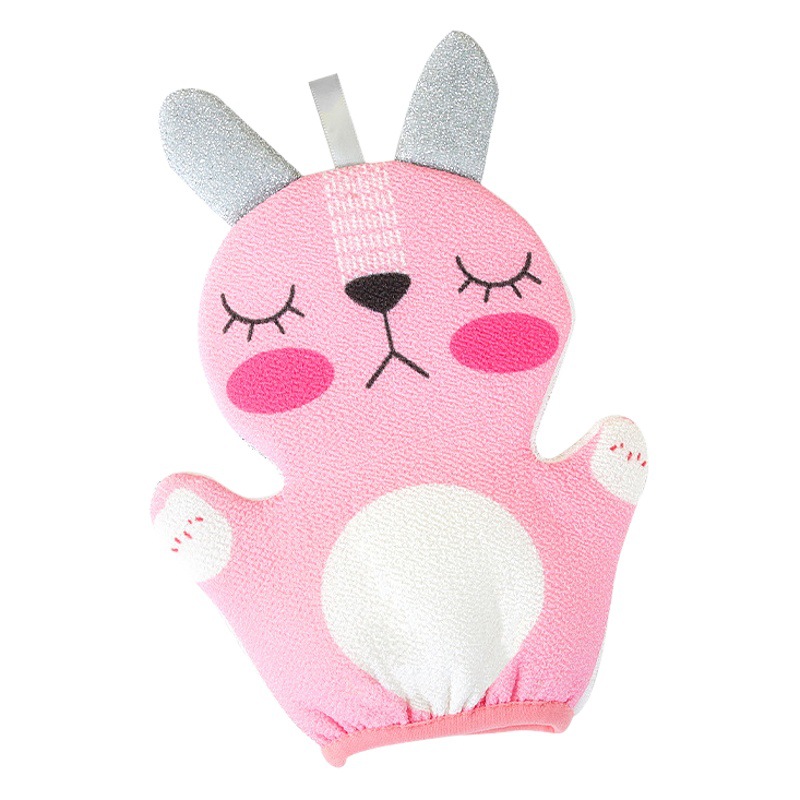 La limpieza del hogar de doble cara de doble uso para niños no duele el barro de la toalla de baño debajo de los guantes de toalla de baño gris hombres y mujeres frotar la espalda Gris