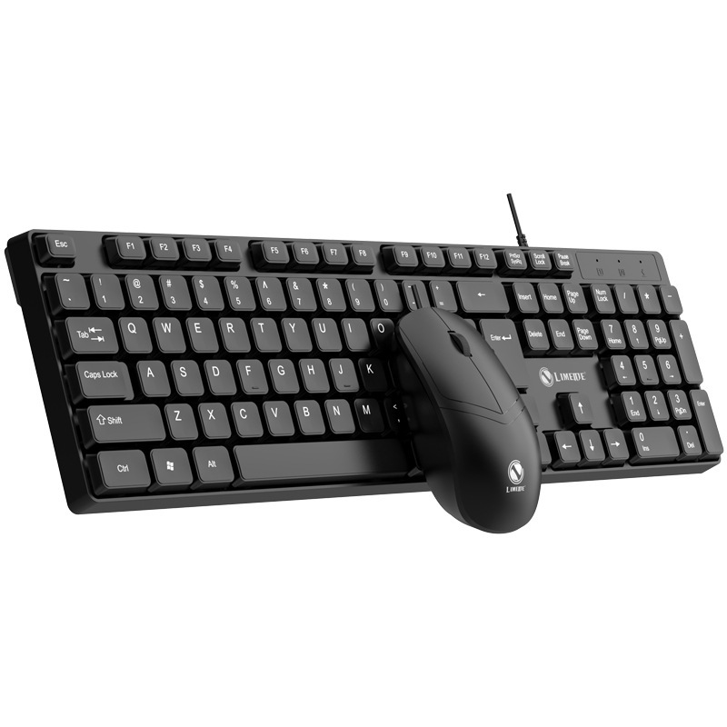 Factory Wholesale Magnesium Single Keyboard K15 Notebook Desktop Computer USB Wired Office Keyboard and Mouse