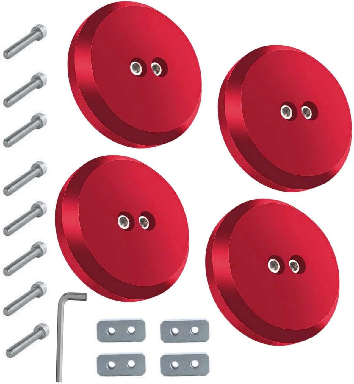 Jack Pad Lifting Ball Bearing Lift Stand Brazed Aluminum Alloy Adapter for Floor Scale (Available in Black)