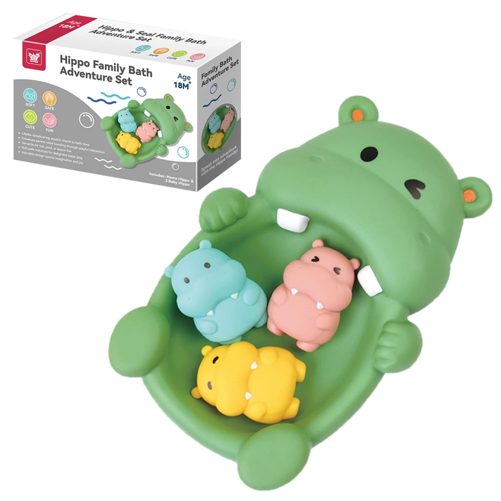 Toy for bath play in water for baby, (Cross-border trading), hippo, wholesale