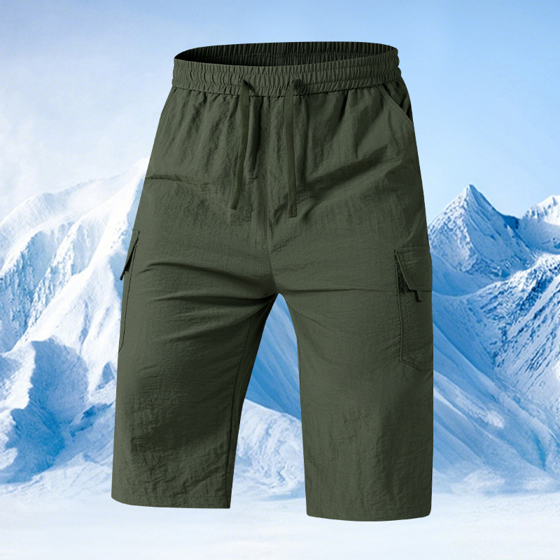 2026 Summer New Men's Outdoor Versatile Casual Sporty Style Capri Pants Cargo Shorts Plus Size Cross-border Style Men's Shorts