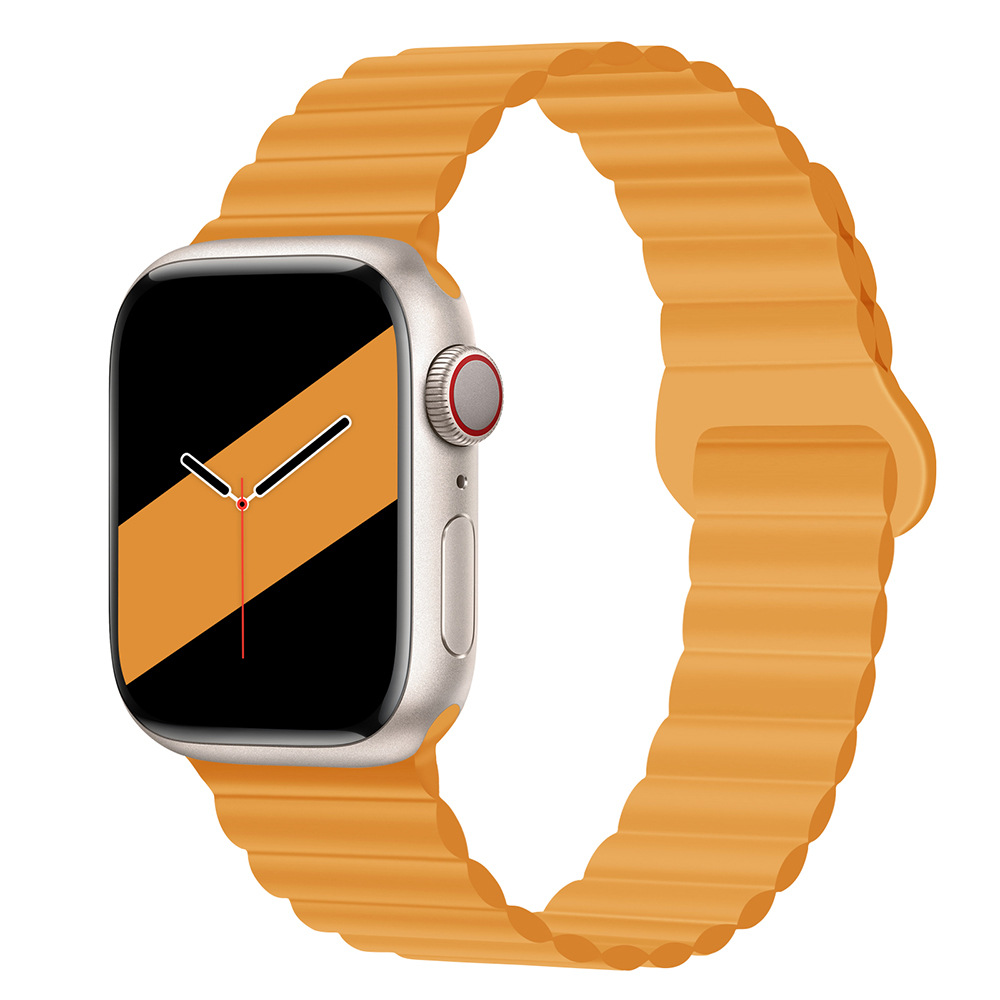 30g Weight Apple Smart Watch Magnetic Strap Classification Silica Gel Material Solid Color Pattern Casual, Fashion style Style Casual Fashion Style Solid Color Apple Smart Watch Magnetic Strap 70