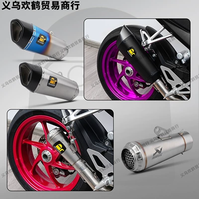 Scorpio exhaust, stainless steel — Motorcycle exhaust pipe