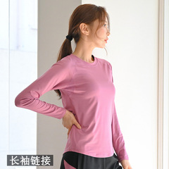 瑜伽服運動套裝女單長袖專業速干透氣新款跑步衣時尚顯瘦健身服