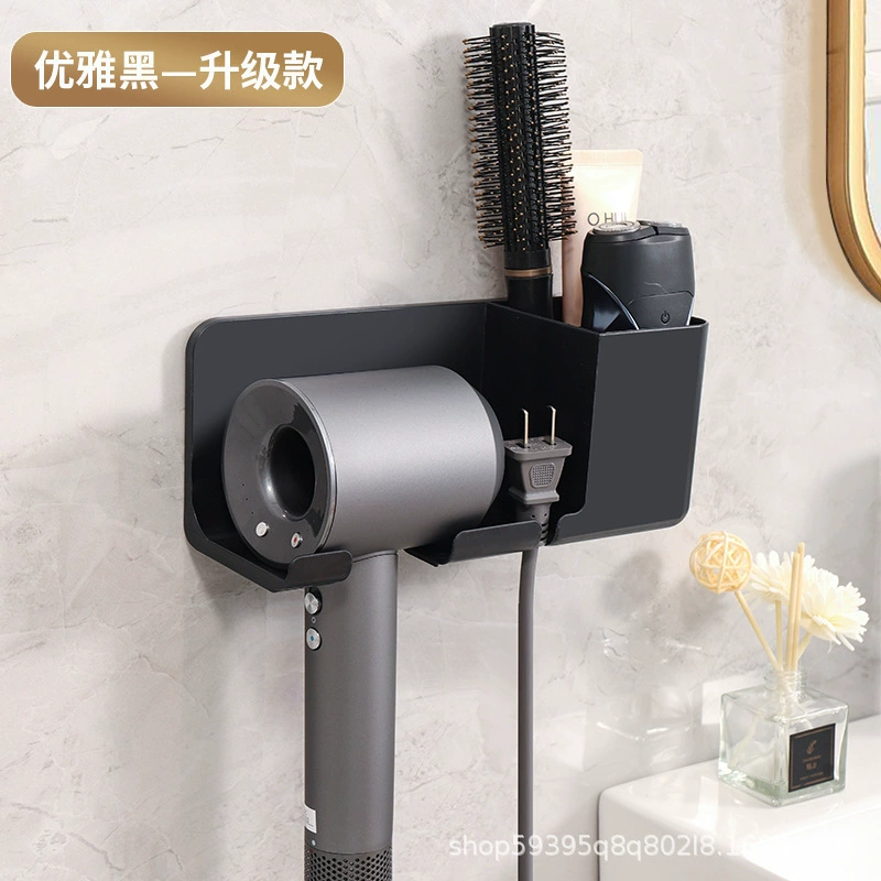 Новый настенный кронштейн для фена стойка для ванной комнаты для хранения фена без пробивания стойка для фена