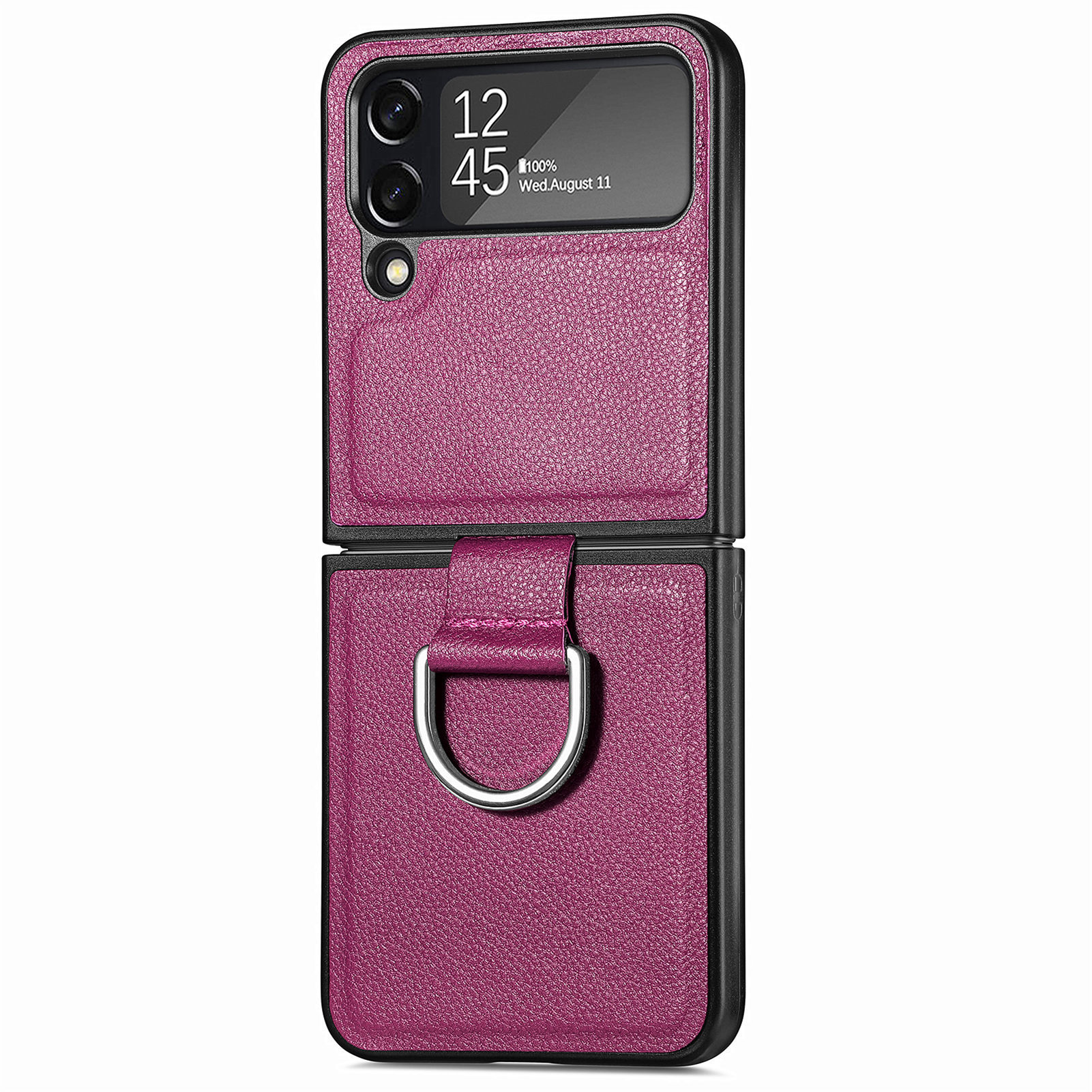 PC, Pu Leather Material Fashion Solid Color Pc Pu Leather Phone Accessories