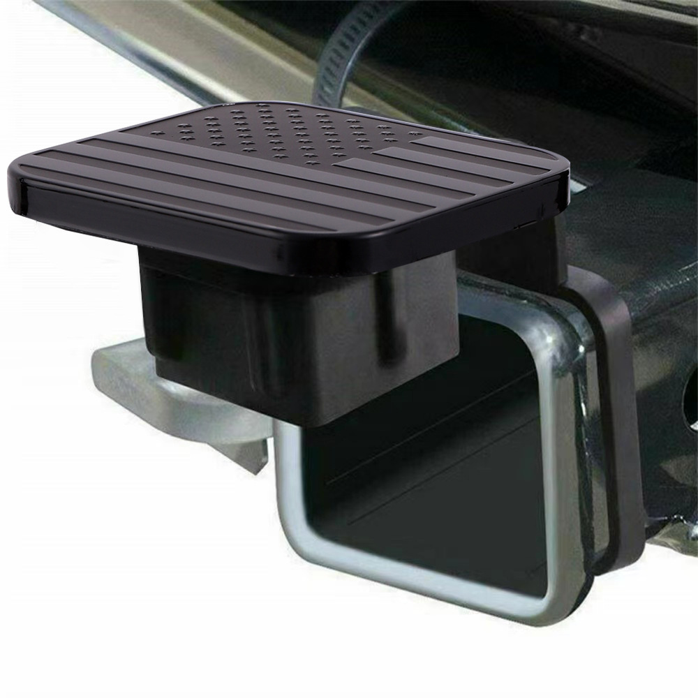 Transfronterizos accesorios de modificación de coche tapa remolque gancho polvo enchufe boca cuadrada cubierta protectora 2 pulgadas 51mm cubierta de tracción