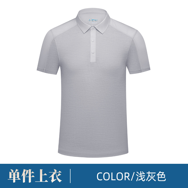 Camiseta de hombre de golf con hombro Camiseta de polo con cuello Camiseta de polo de manga corta de negocios Impresión personalizada logotipo de alta gama