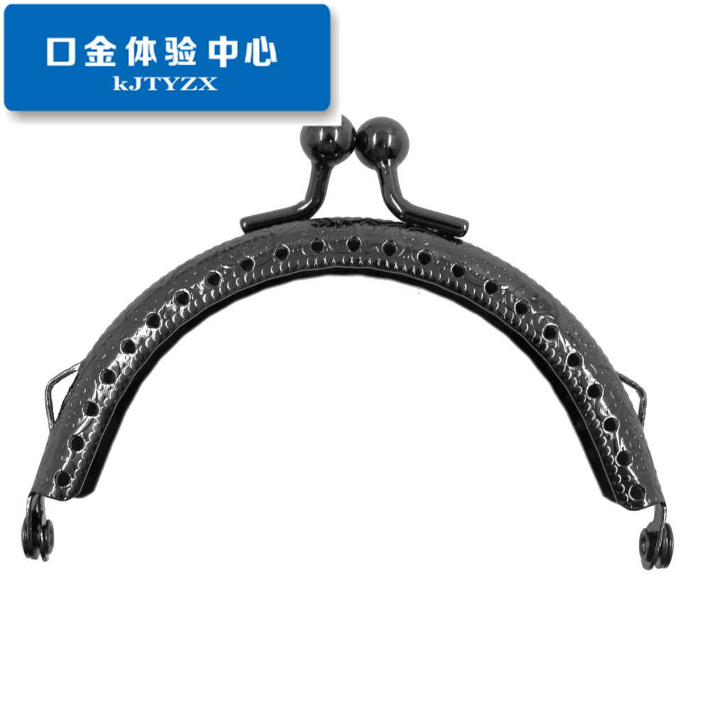 Precio especial: orejas de doble oreja 8.5CM máquina de relieve semicircular encabezada oro bolsas DIY accesorios de bolsas de oro