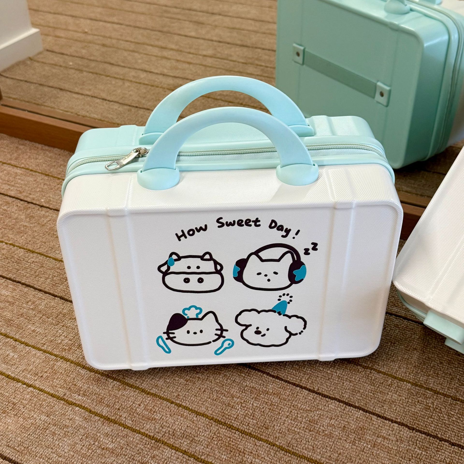 2025 nueva bolsa de maquillaje maleta de viaje de alto valor original maleta portátil de maquillaje de mano encantadora