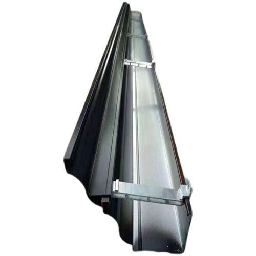Aluminum alloy eaves gutter rainwater trough villa eaves channel water receiving groove finished drainage ridge square downspout