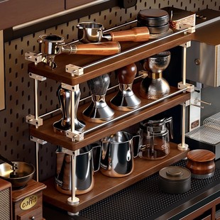 Solid Wood Cup Holder Coffee Storage Rack Water Cup Tea Cup Rack Storage Rack Optical Axis Dining Table Cup Storage Rack