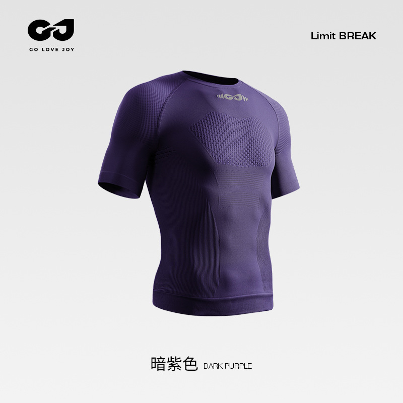 GOLOVEJOY高乐捷紧身衣男运动暴汗速干透气高弹跑步训练健身服薄|undefined