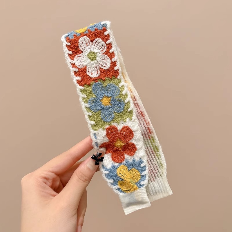 Pastoral viento de punto velcro broche frente de mujer fresa acabado artefacto para adultos broche de cabello 2025 nueva banda de cabello