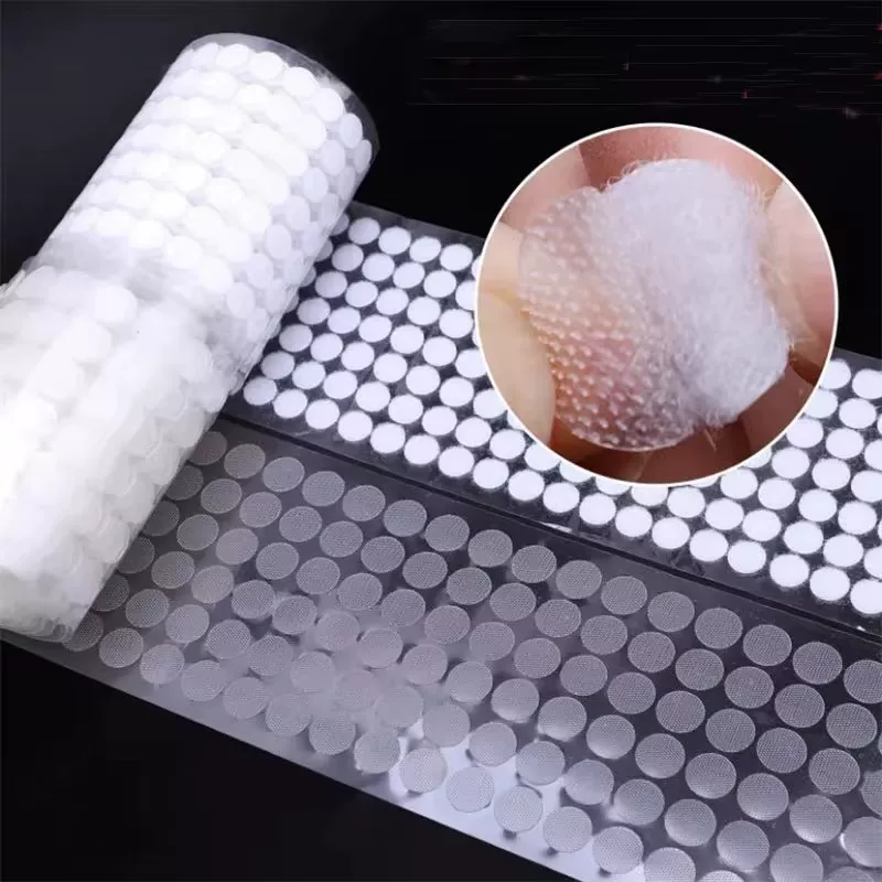 Клейкая лента 1-3см круглые застежки Velcro тихая книга ручной работы DIY самоклейка пряжка нейлон без следа маленькая круглая точка мамы-детеи