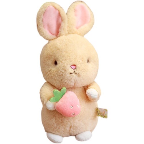 Ins Northern European bunny plush doll holding a radish and star, calming the rabbit girl's heart, gift