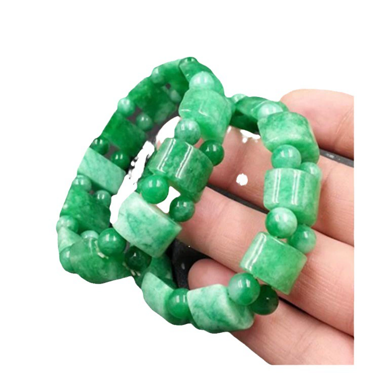 Emerald sunny green bracelet Myanmar